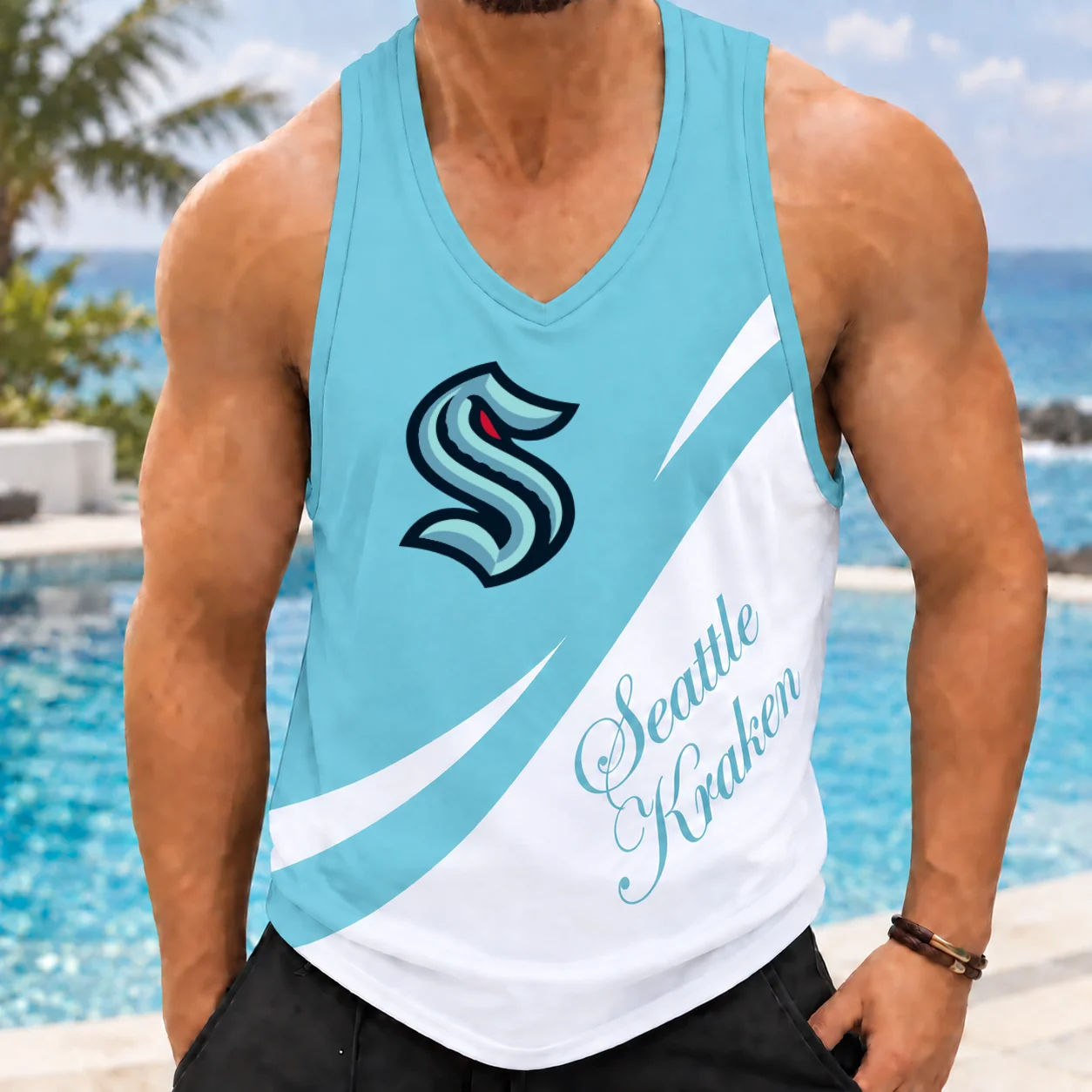 Limited Edition – Customized NHL Seattle Kraken Men’s Tank Top