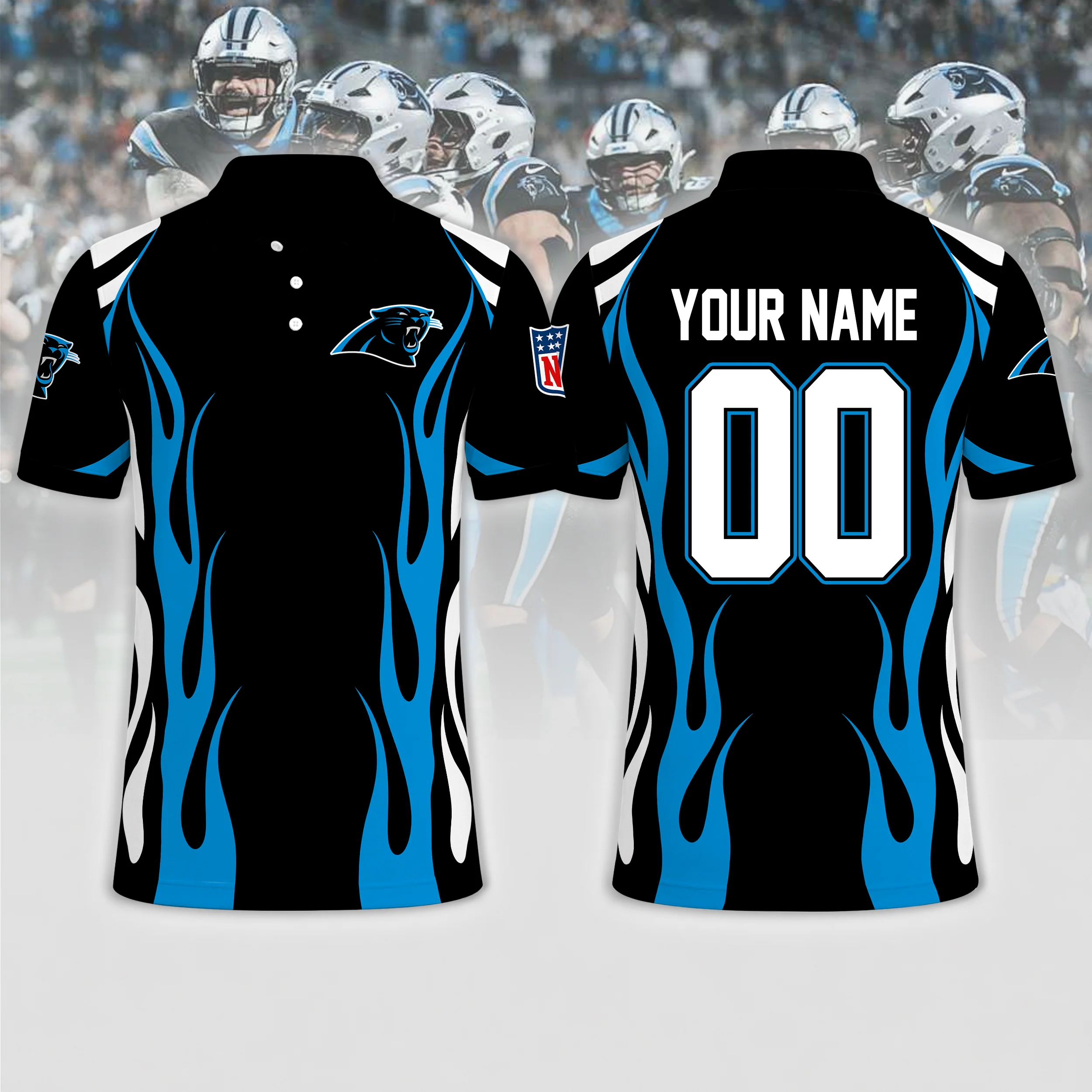 Limited Edition – Customized NFL Carolina Panthers Polo Shirt