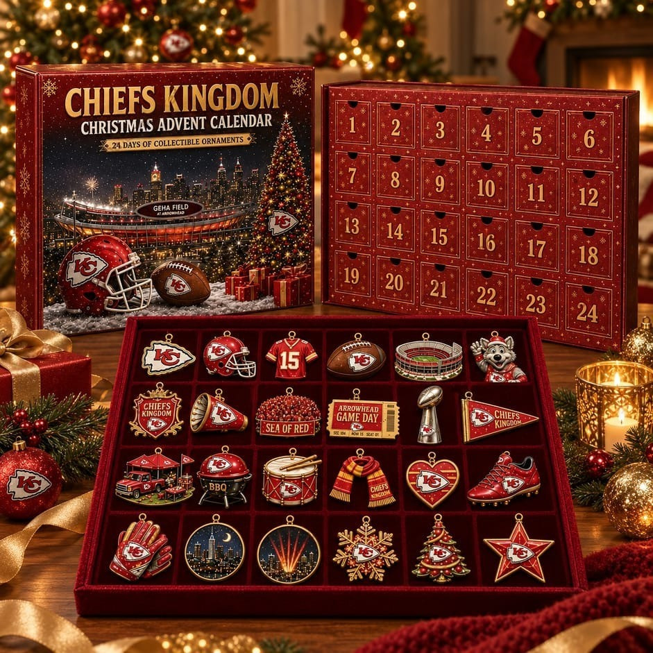 Chiefs Kingdom Football Christmas 2026 Advent Calendar 24 Day Christmas Countdown Xmas Gift