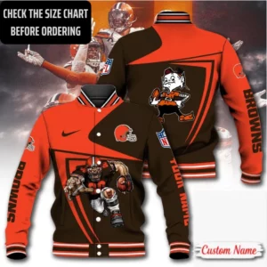 Limited Edition – Customized NFL Cleveland Browns Satin Varsity & Baseball Jacket