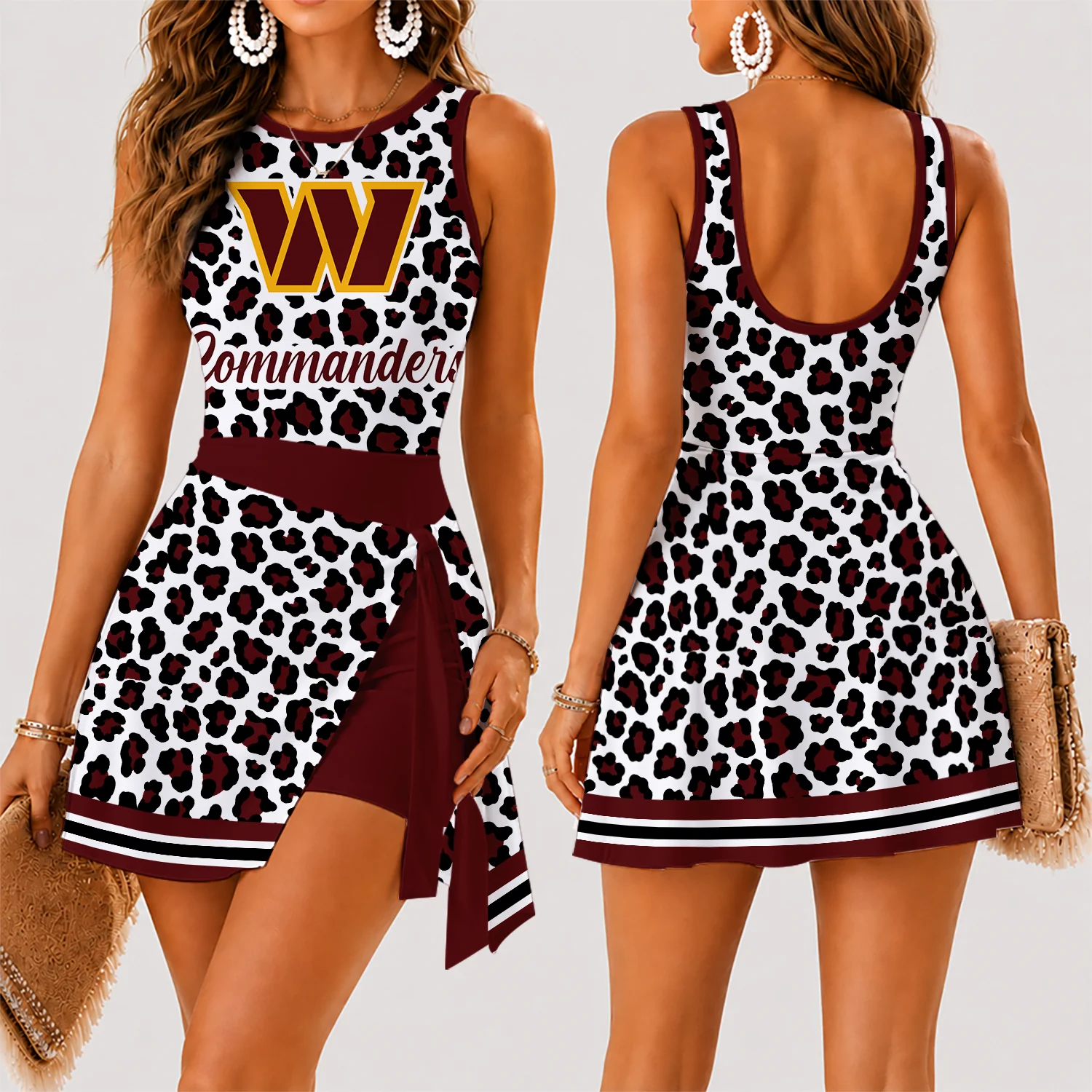 Limited Edition – Customized NFL Washington Commanders Women’s Summer Skort Dress