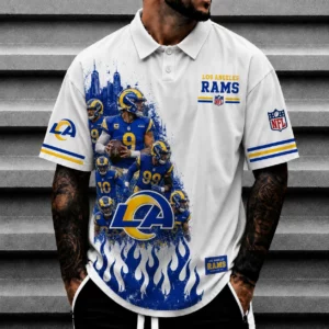Limited Edition – Customized NFL Los Angeles Rams Polo Shirt