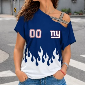 Limited Edition – Customized NFL New York Giants Women’s Shoulder Shirt