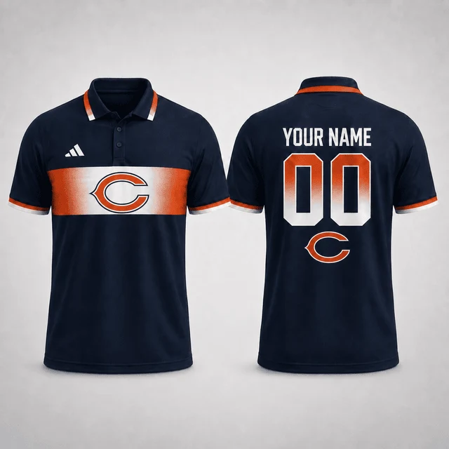 Limited Edition – Customized NFL Chicago Bears Polo Shirt