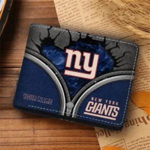 Limited Edition – Customized NFL New York Giants Leather Wallet
