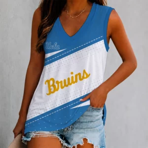 Limited Edition – Customized NCAA Ucla Bruins Women’s V-Neck Tank Top