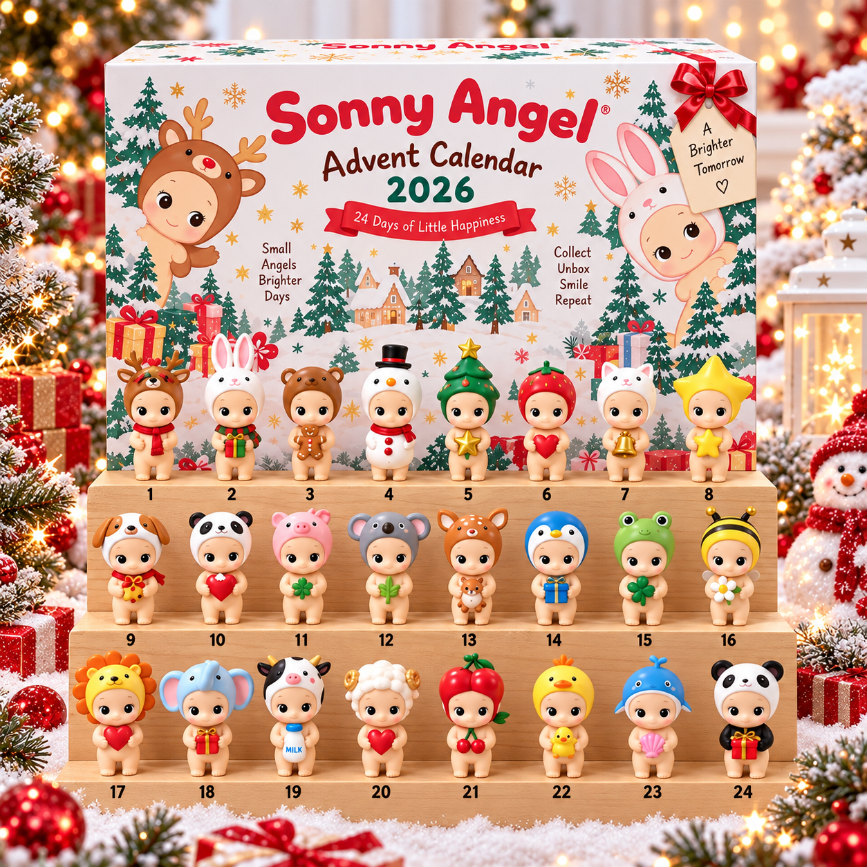 Sonny Angel Advent Calendar 2026 Sonny Angel Collectible Christmas Ornaments Gift