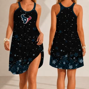 Limited Edition – Customized NFL Houston Texans Camisole Dress