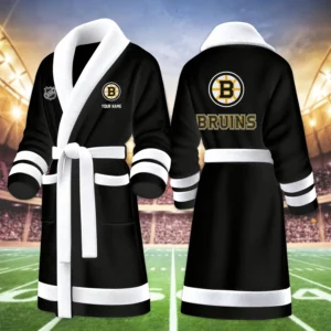 Limited Edition – Customized NHL Boston Bruins Multicolor Fleece Bathrobe