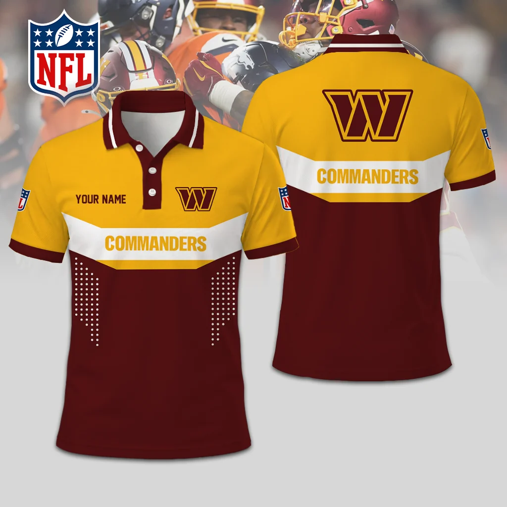 Limited Edition – Customized NFL Washington Commanders Polo Shirt