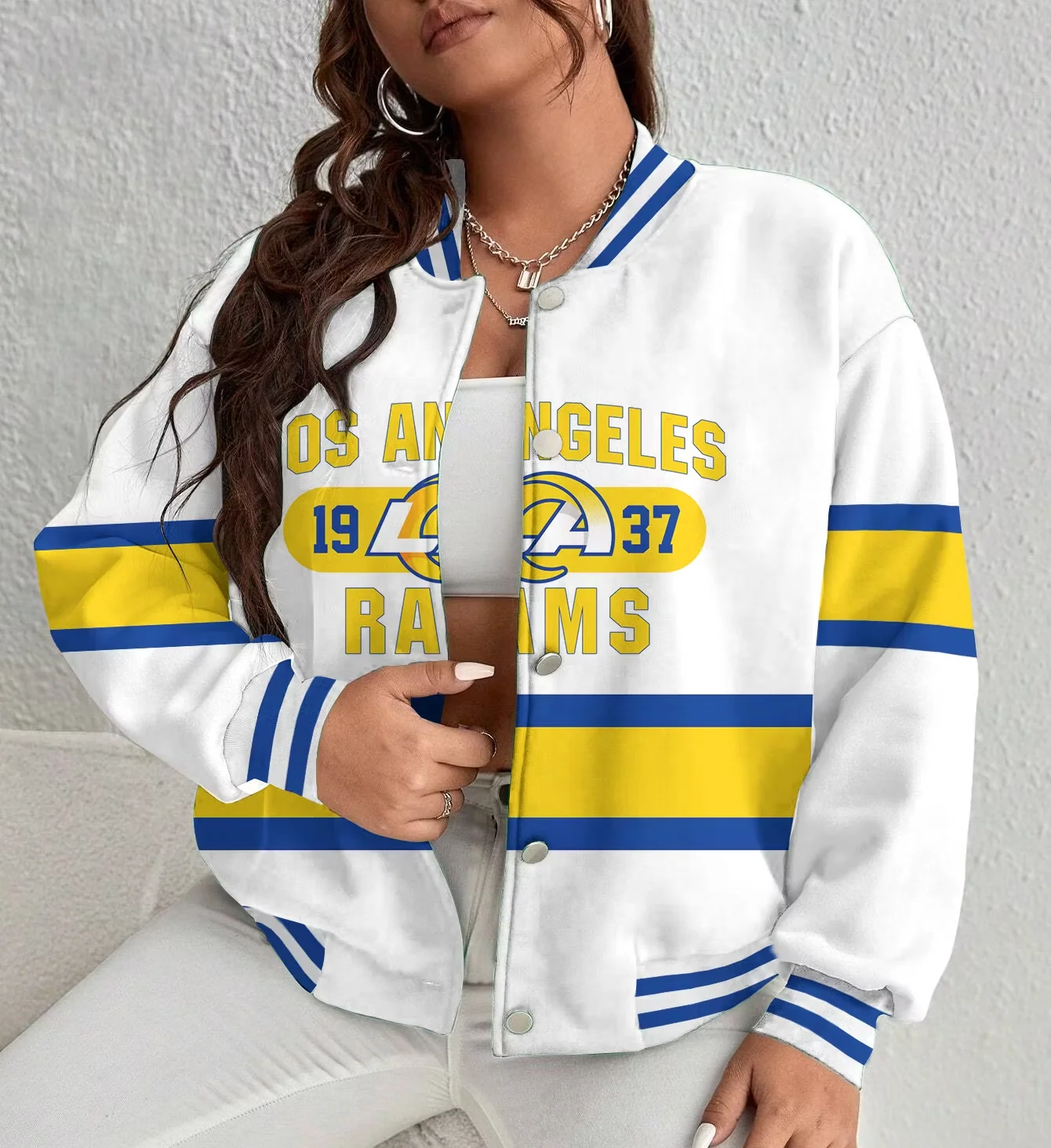 Limited Edition – Customized NFL Los Angeles Rams Satin Varsity & Baseball Jacket
