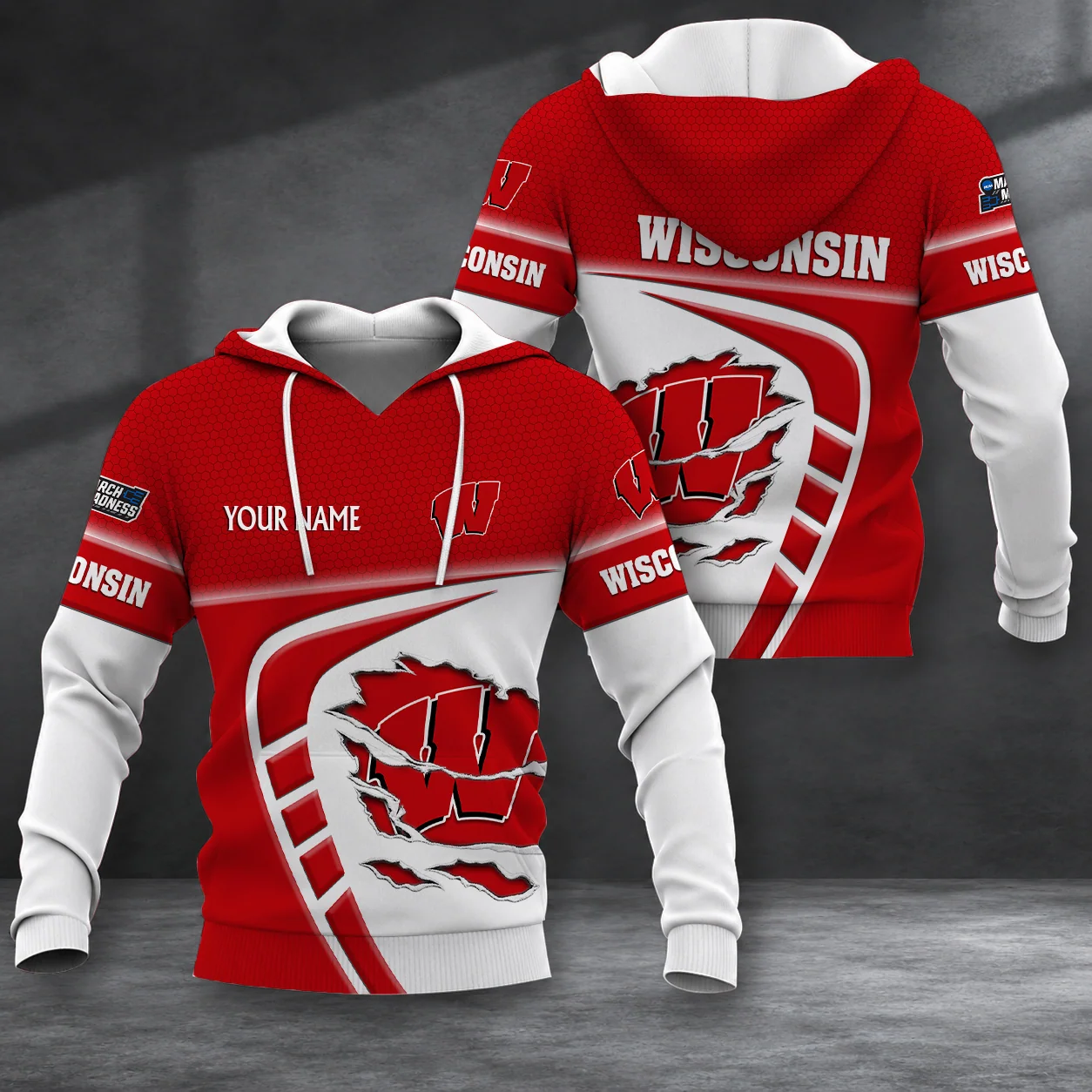 Limited Edition – Customized NCAA Wisconsin Badgers T-Shirt, Polo Shirt, Zip Polo Shirt, Sweatshirt, Hoodie & Zip Hoodie