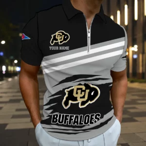 Limited Edition – Customized NCAA Colorado Buffaloes Zip Polo Shirt