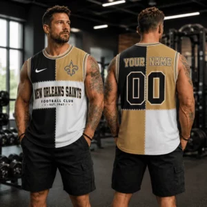 Limited Edition – Customized NFL New Orleans Saints Men’s Gym Shirt