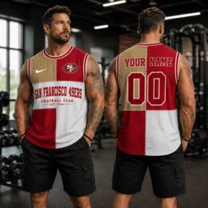 Limited Edition – Customized NFL San Francisco 49Ers Men’s Gym Shirt