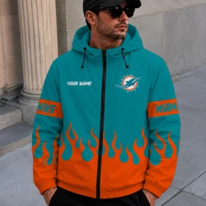 Limited Edition – Customized NFL Miami Dolphins Windbreaker Jacket