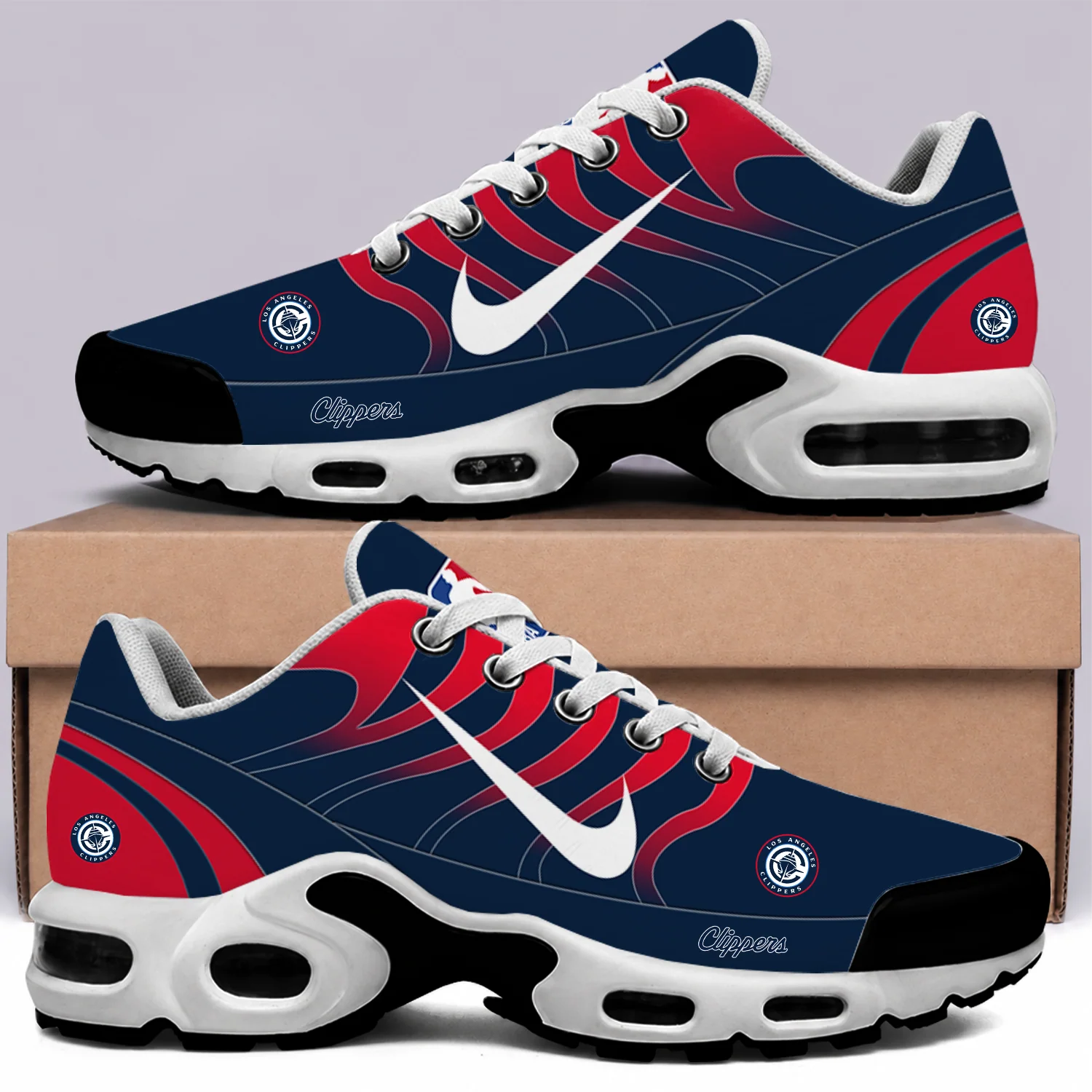 Limited Edition – Customized NBA Los Angeles Clippers Air Max Plus Sneakers