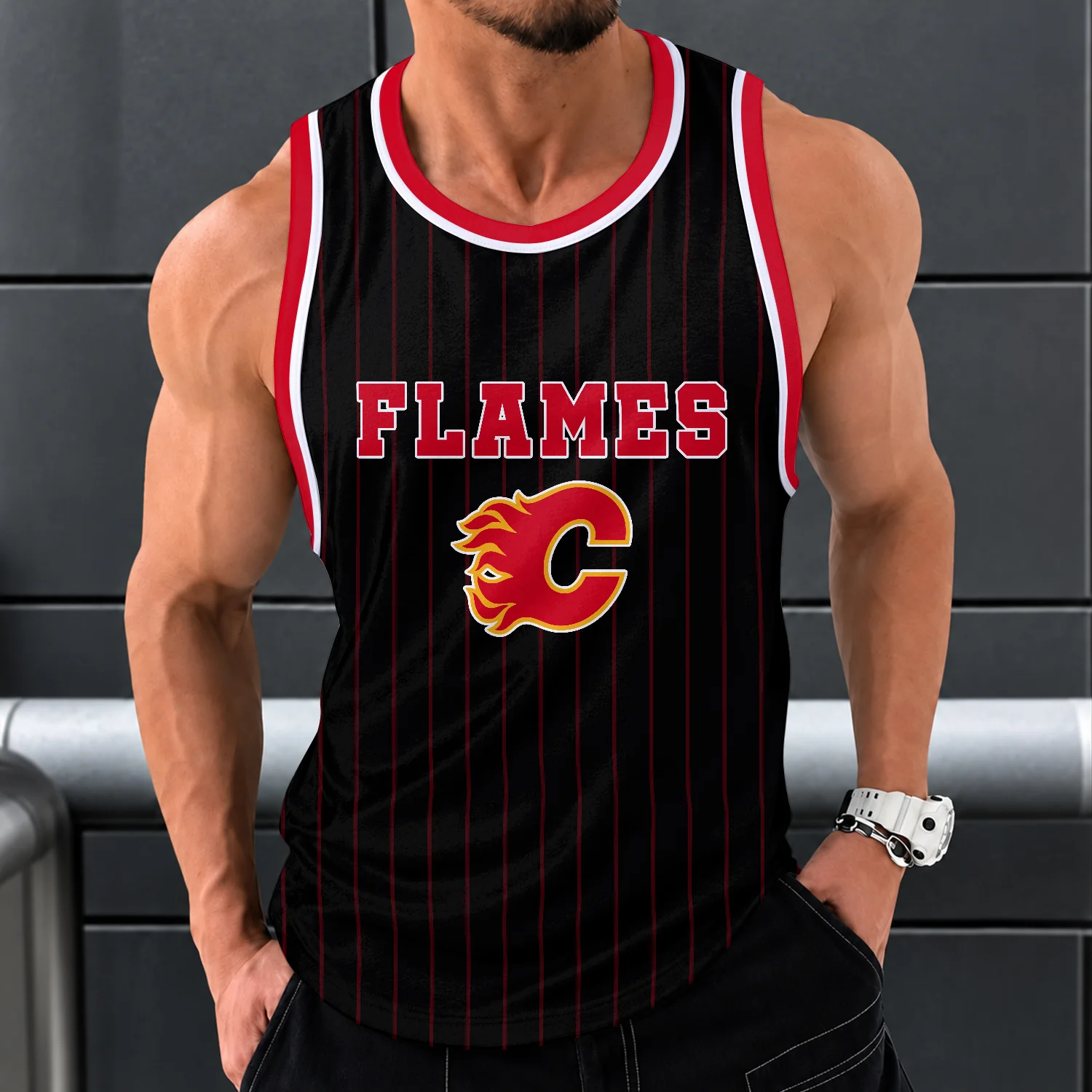 Limited Edition – Customized NHL Calgary Flames Unisex Tank Top