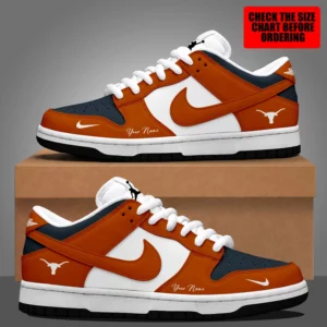 Limited Edition – Customized NCAA Texas Longhorns Strappy Dunk Low Shoes