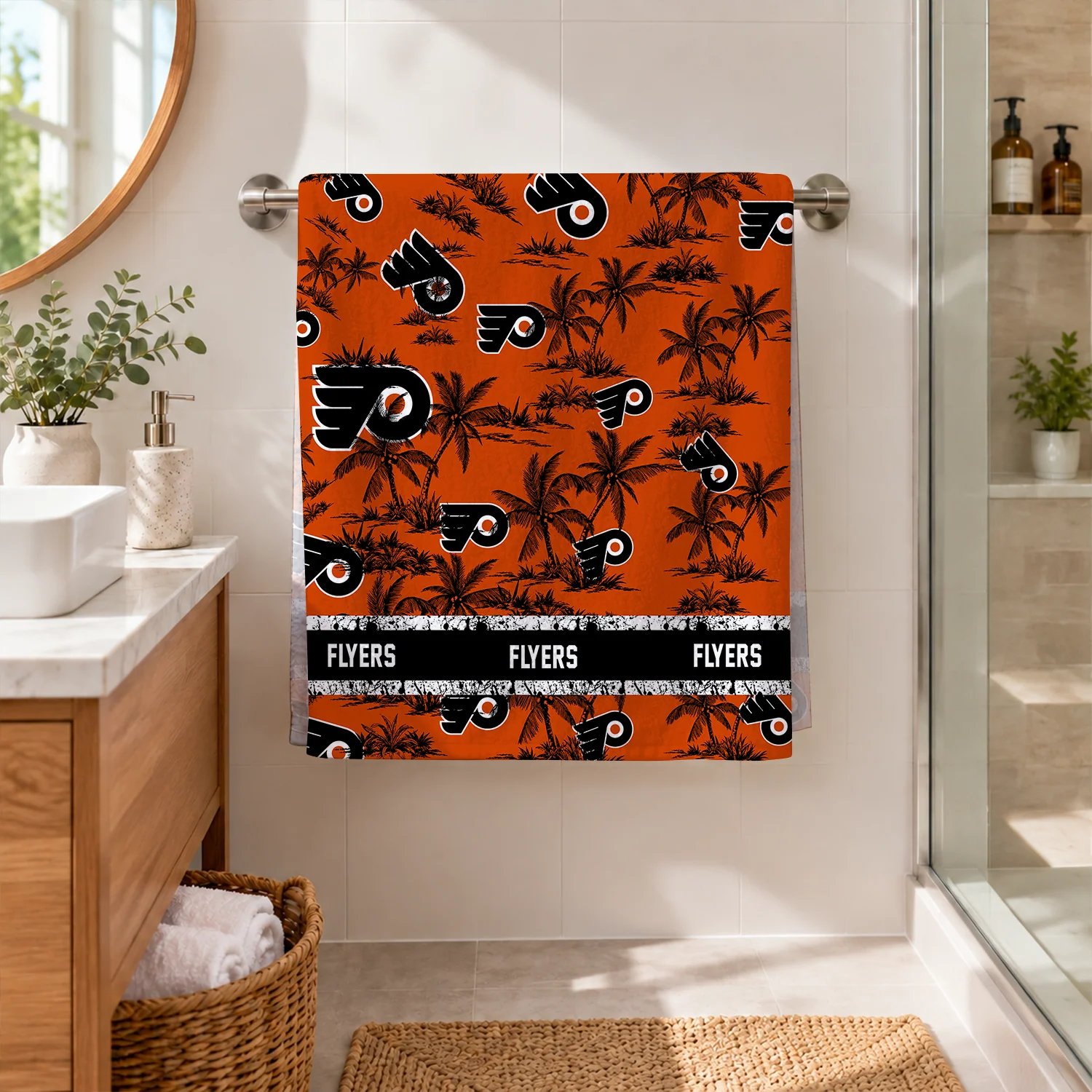 Limited Edition – Customized NHL Philadelphia Flyers Beach Towel - Image 2