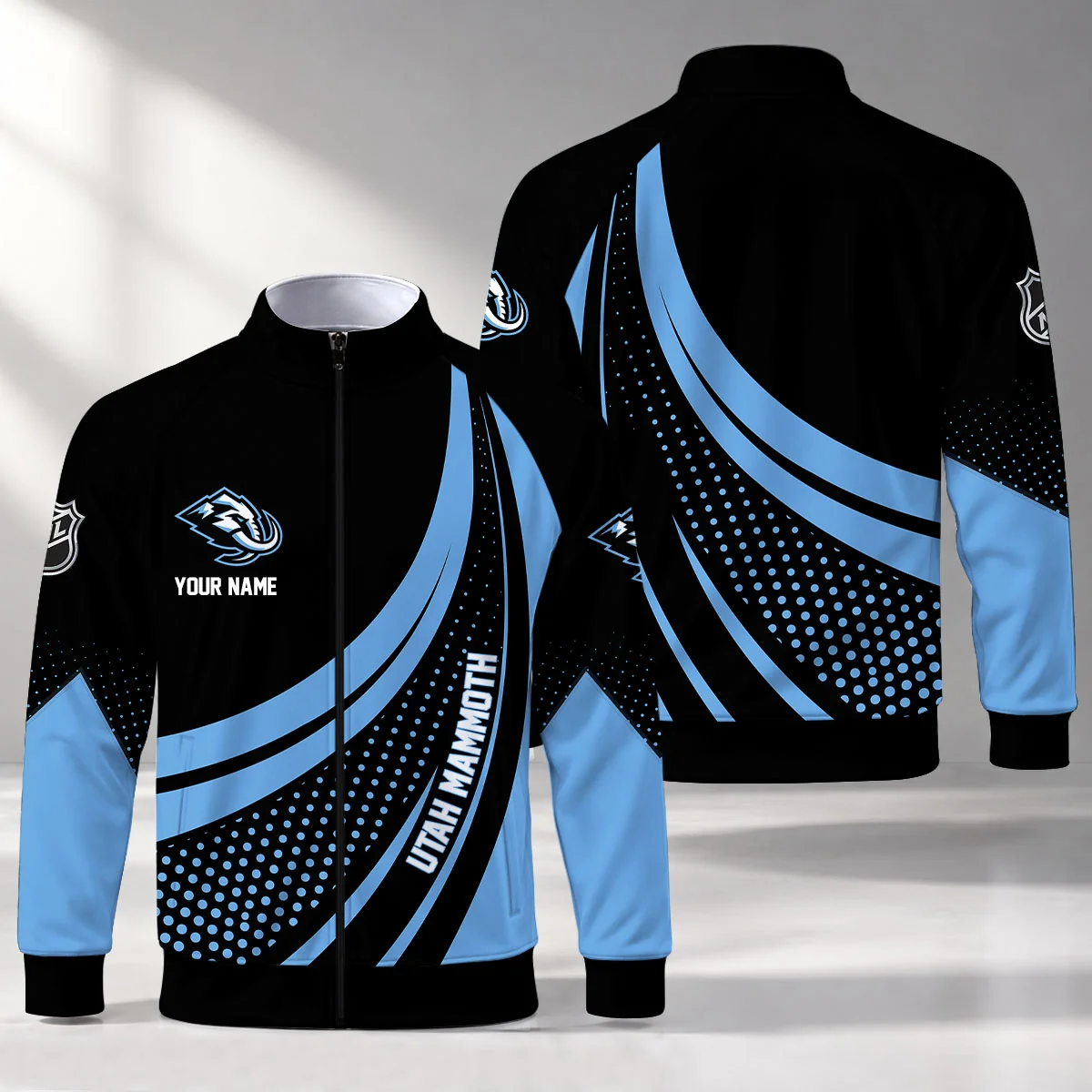 Limited Edition – Customized NHL Utah Mammoth Stand Collar Jacket
