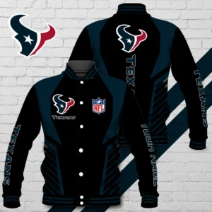 Limited Edition – Customized NFL Houston Texans Satin Varsity & Baseball Jacket