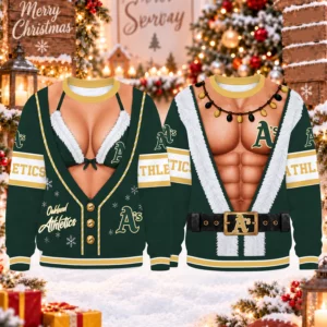 Limited Edition – Customized MLB Oakland Athletics Christmas Unisex Sweatshirt