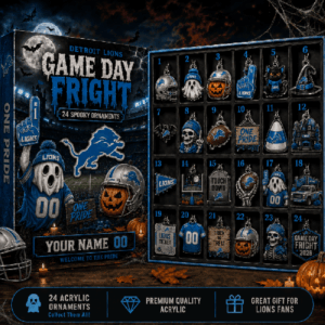 Custom Detroit Lions Halloween Blind Box Advent Calendar 2026 Lions Halloween Merch
