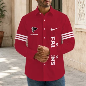 Limited Edition – Customized NFL Atlanta Falcons Men’s Long Sleeve Button-Up Shirt