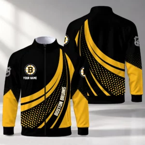 Limited Edition – Customized NHL Boston Bruins Stand Collar Jacket