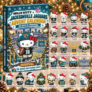 Jacksonville Jaguars Kitty Advent Calendar 2026 24 Day Jacksonville Jaguars Merch Countdown