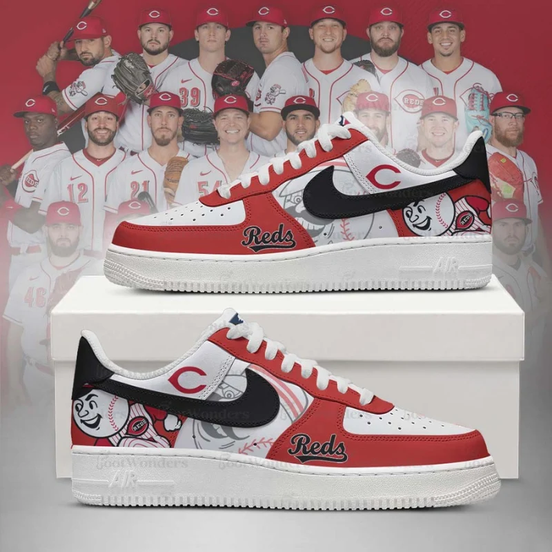 Limited Edition – Customized MLB Cincinnati Reds Air force 1 Shoes