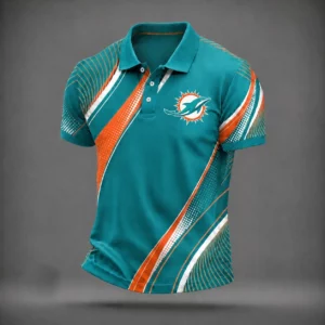 Limited Edition – Customized NFL Miami Dolphins Polo Shirt