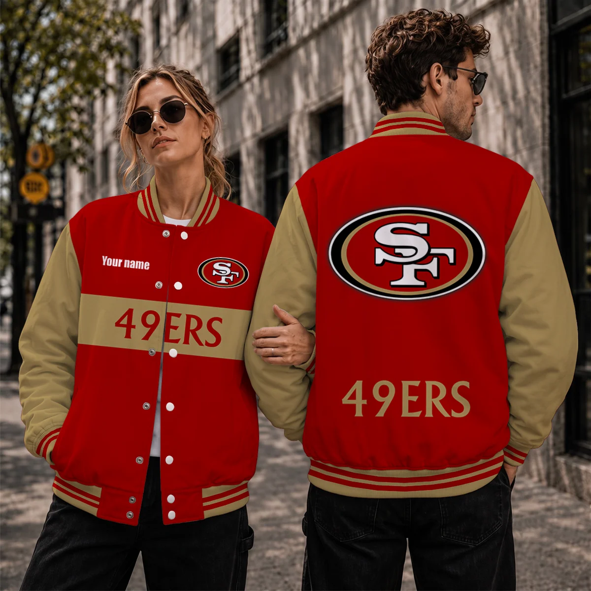 Limited Edition – Customized NFL San Francisco 49Ers Satin Varsity & Baseball Jacket