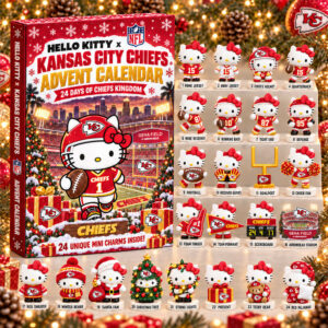 Hello Kitty x Kansas City Chiefs 2026 Christmas Advent Calendar Chiefs Xmas Calendar