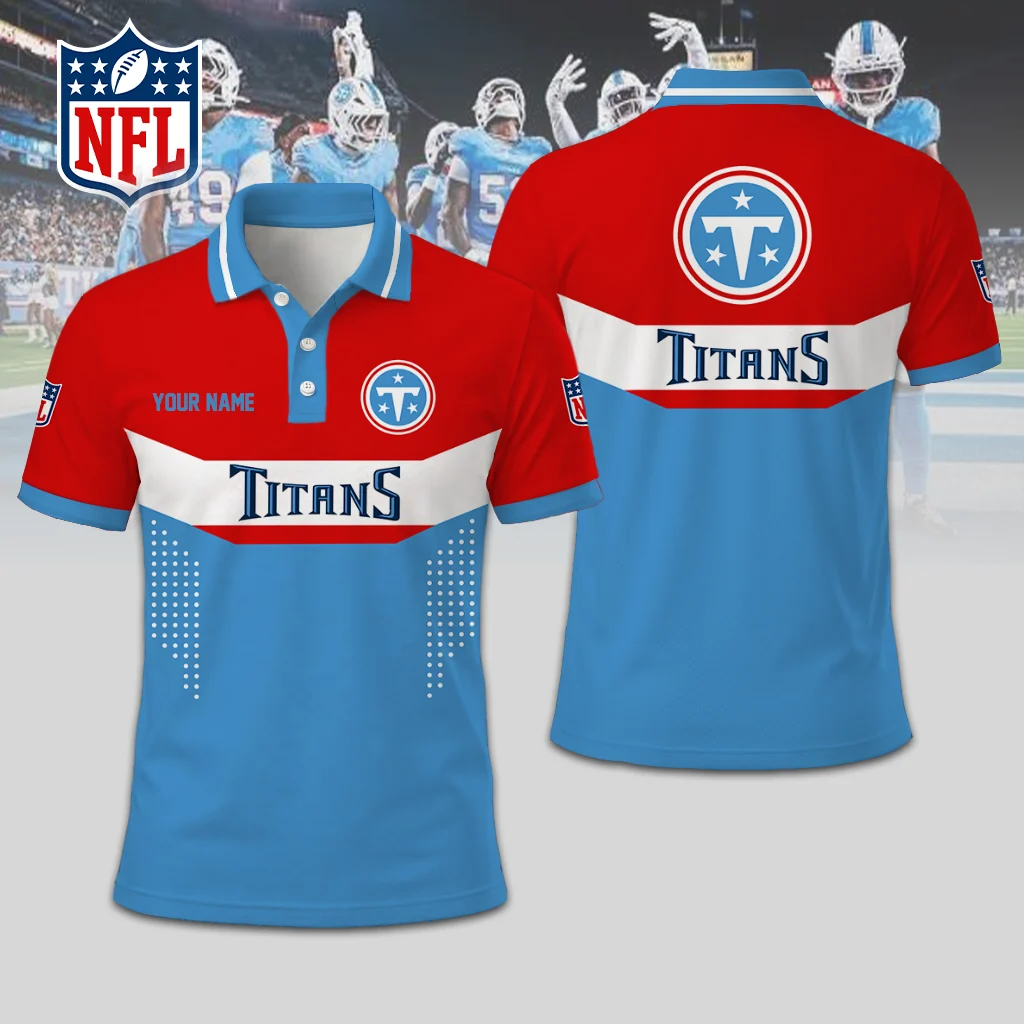 Limited Edition – Customized NFL Tennessee Titans Polo Shirt