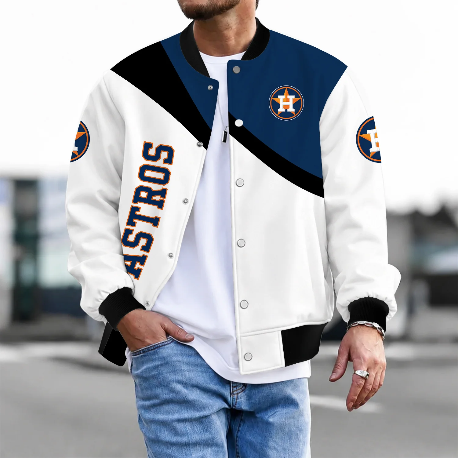 Limited Edition – Customized MLB Houston Astros Satin Varsity & Baseball Jacket