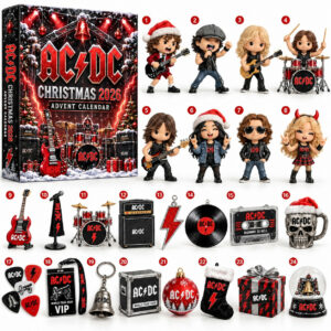 AC DC Christmas 2026 Advent Calendar Christmas Gifts For Rock Fans