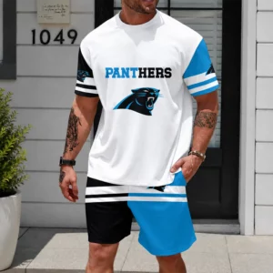 Limited Edition -customized NFL Carolina Panthers Unisex T-Shirt & Shorts Set