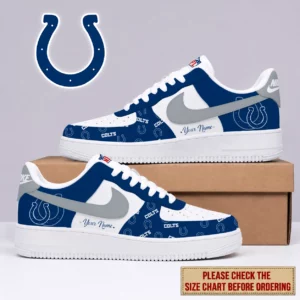Limited Edition – Customized NFL Indianapolis Colts Af1 Shoes