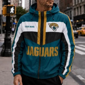 Limited Edition – Customized NFL Jacksonville Jaguars Windbreaker Jacket