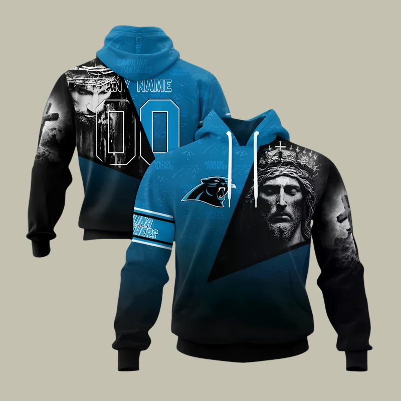 Limited Edition – Customized NFL Carolina Panthers God’s Blessing T-Shirt, Hoodie & Zip Hoodie
