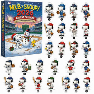 Major League Baseball x Snoopy Advent Calendar 24 Day Christmas Countdown Baseball Fans Gift