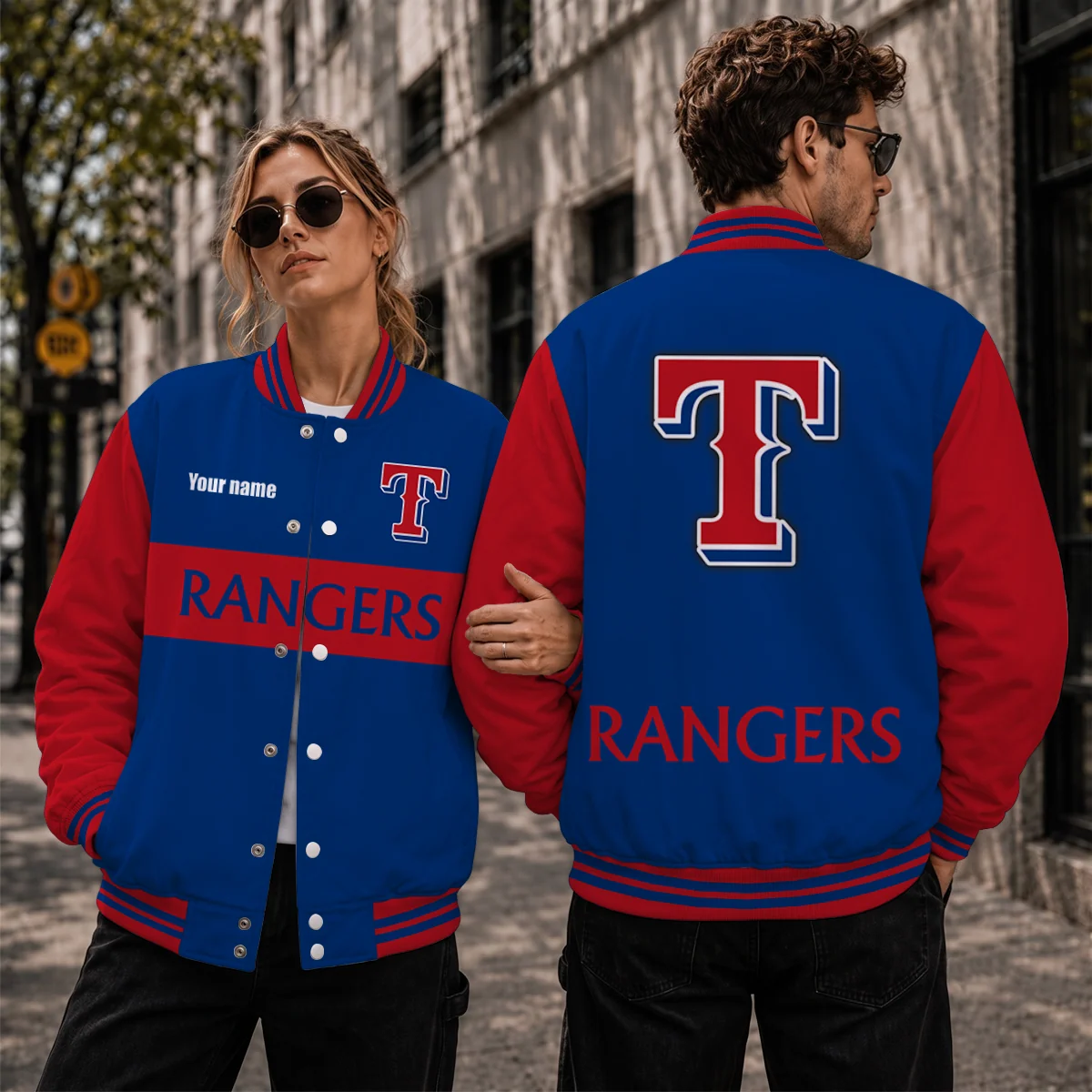 Limited Edition – Customized MLB Texas Rangers Satin Varsity & Baseball Jacket