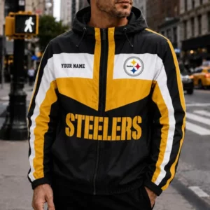 Limited Edition – Customized NFL Pittsburgh Steelers Windbreaker Jacket