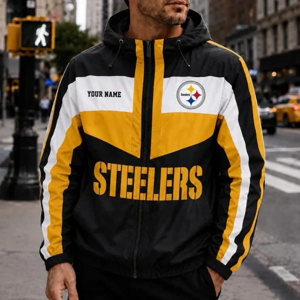 Limited Edition – Customized NFL Pittsburgh Steelers Windbreaker Jacket