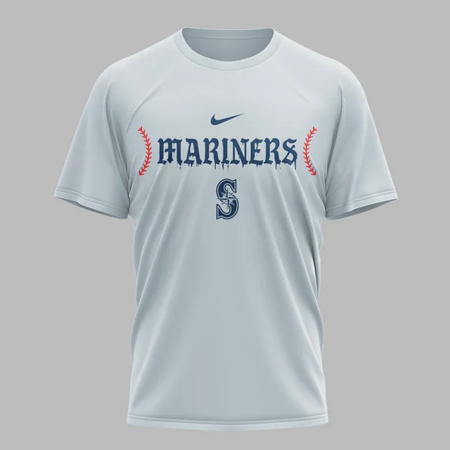 Limited Edition – Customized MLB Seattle Mariners Muticolor T-Shirt - Image 5