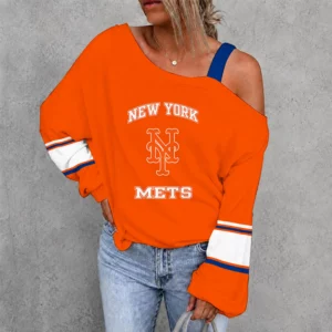Limited Edition – Customized MLB New York Mets Drop Shoulder Sweatshirt