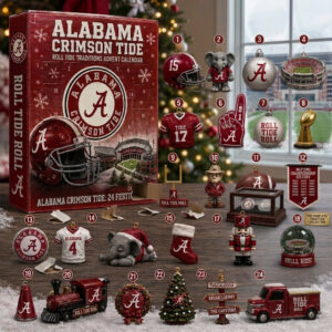 Alabama Crimson Tide Advent Calendar NCAA Gridiron Holiday Countdown Xmas Gifts