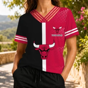 Limited Edition – Customized NBA Chicago Bulls V-Neck Shirt